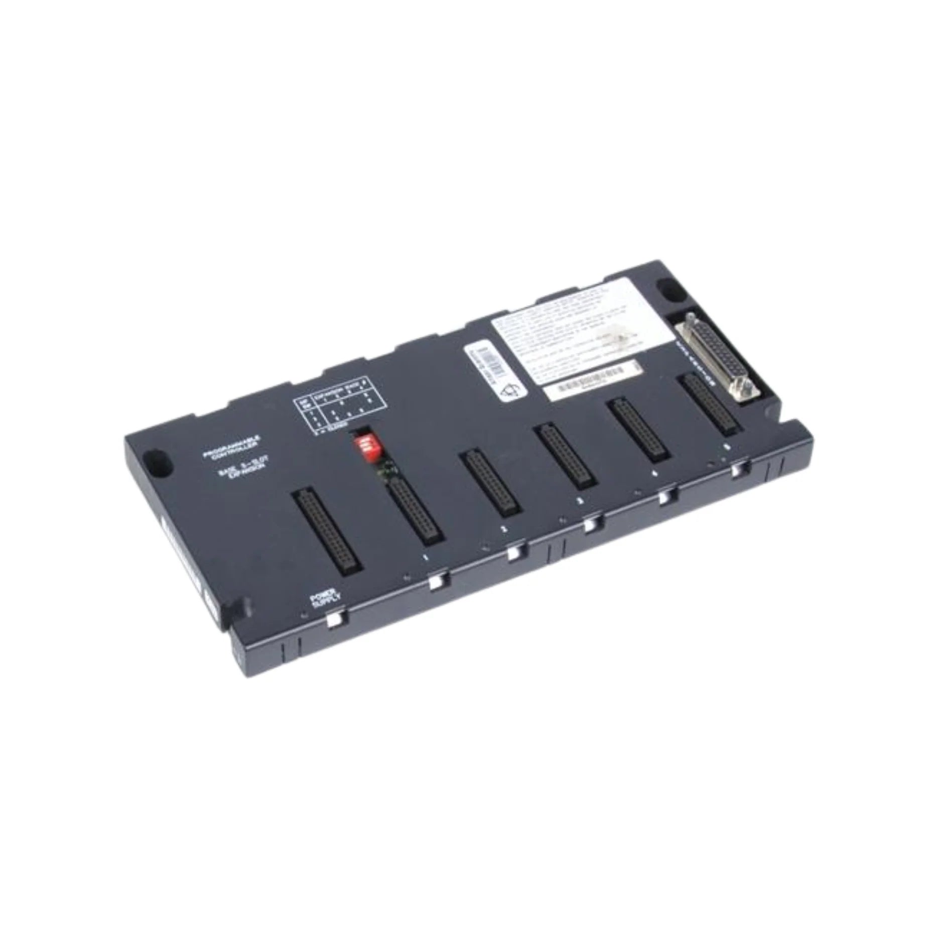 GE IC693CHS398 10-slot baseplate for Series 90-30 PLCs, supports CPU and I/O modules, ideal for mid- to large-size control systems.