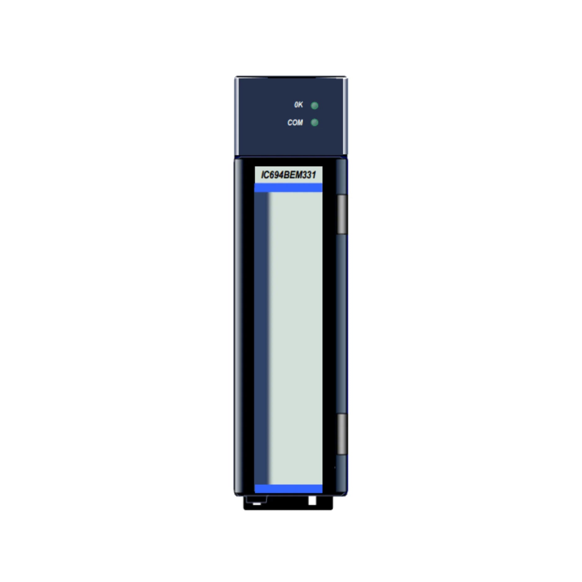 GE IC694BEM331 Genius Bus Controller for RX3i, connects up to 31 Genius devices, GCM/GCC replacement module.