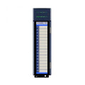 GE IC694MDL740 32-point 24VDC sinking output module for RX3i, negative logic, group-isolated with status LEDs.