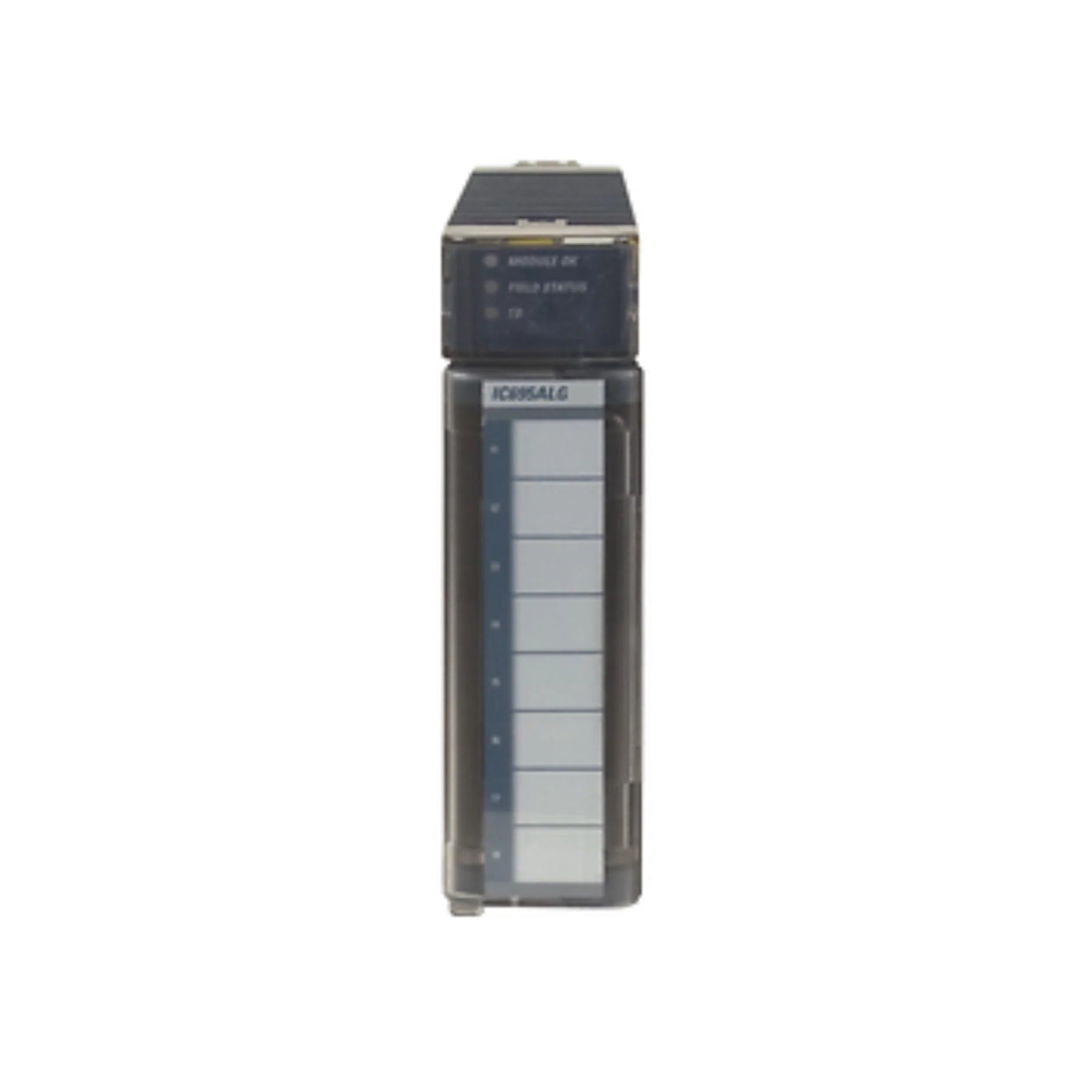 GE IC695ALG728 8-channel analog input module for RX3i, isolated voltage/current inputs, 16-bit resolution, high accuracy.