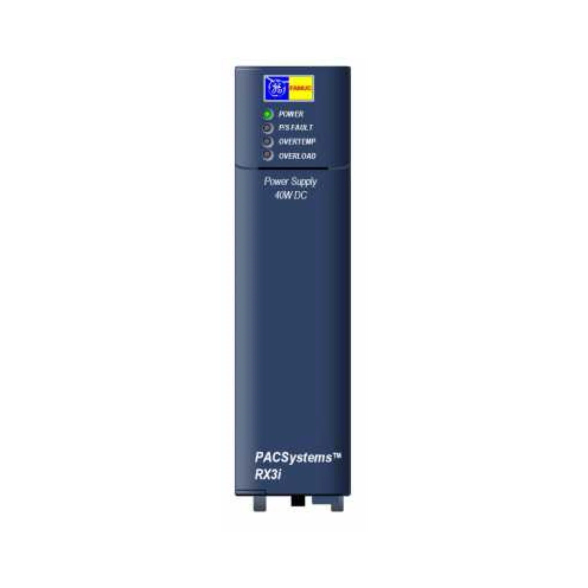 GE IC695PSD040 RX3i power supply, 40W, universal AC/DC input, supports redundancy, high-reliability for industrial systems.