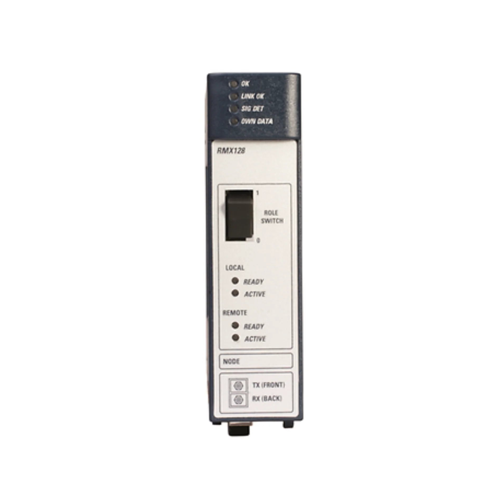 GE IC695RMX128 128MB reflective memory module for RX3i, real-time data sharing over fiber with low latency.