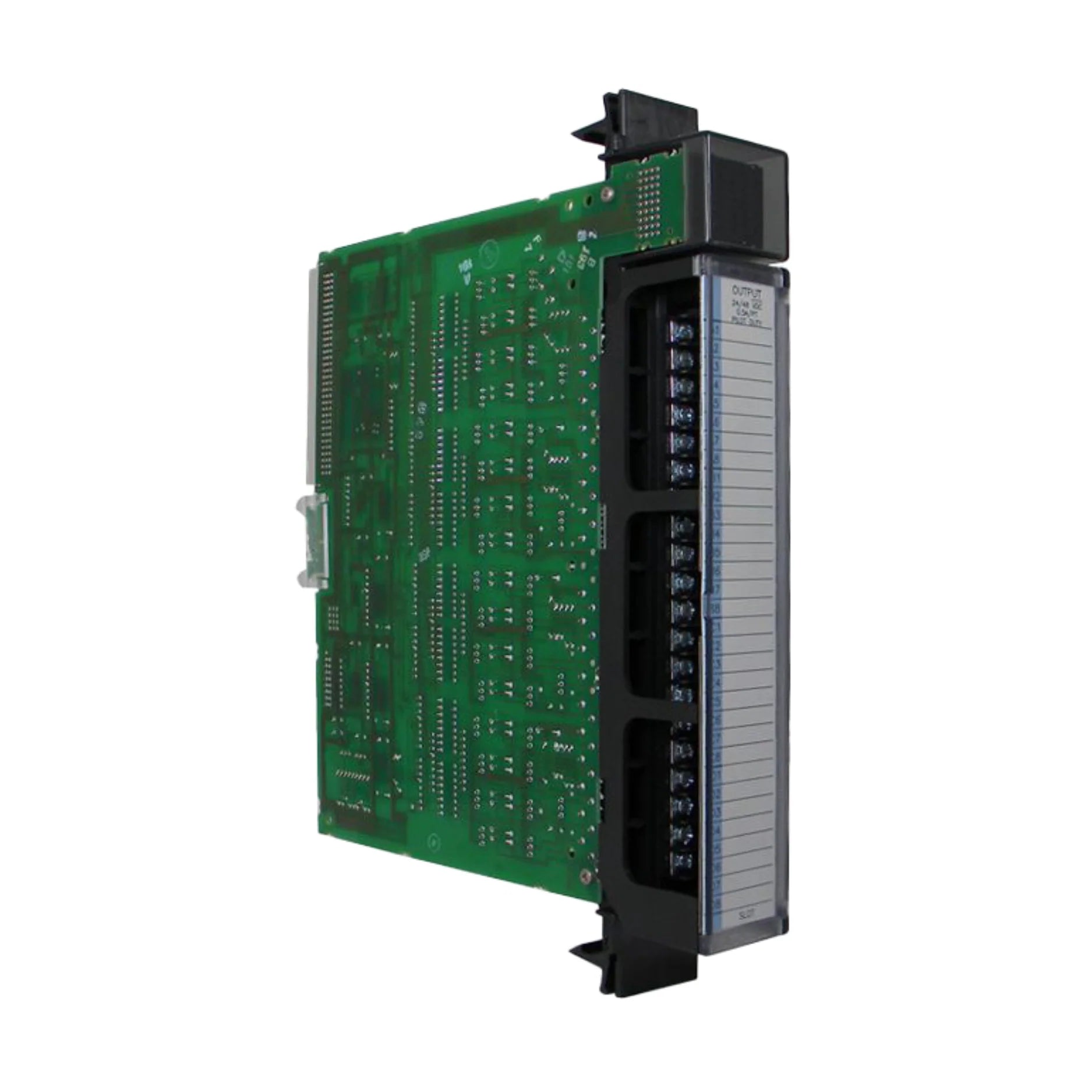 GE IC697MDL654 24VDC 32-point output module, negative logic (sinking), group isolated, for Series 90-70 PLCs.