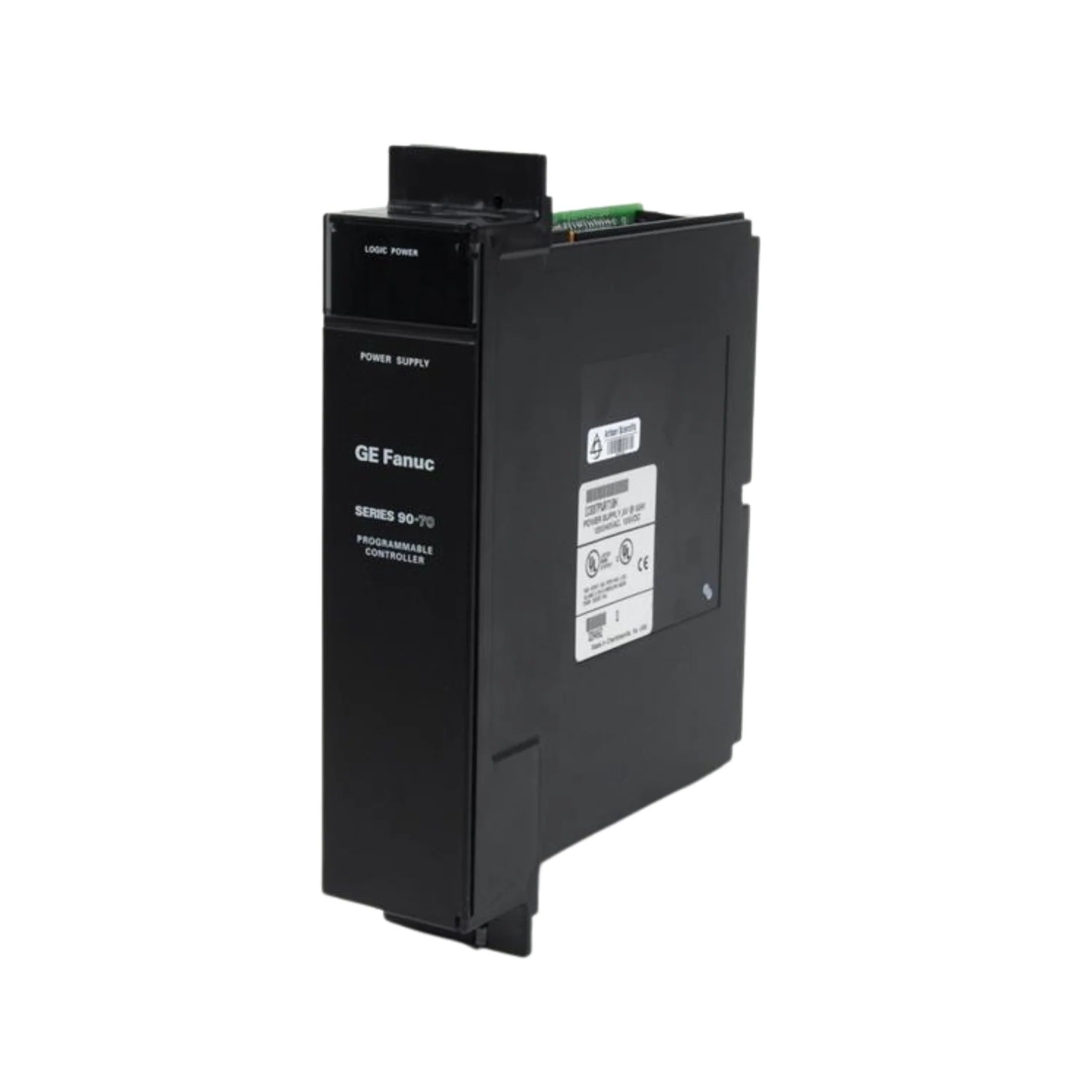 GE IC697PWR710 power supply module, 100W, with 120/240VAC or 125VDC input, for Series 90-70 PLC racks.