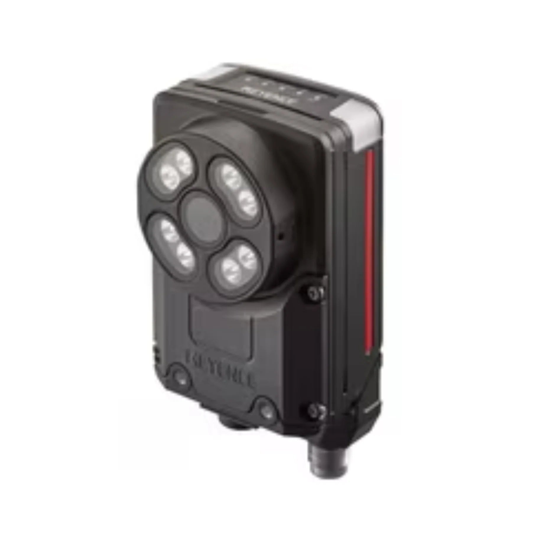 Keyence IV3-500MA AI vision sensor with autofocus and lighting for advanced image-based inspection in industrial environments.