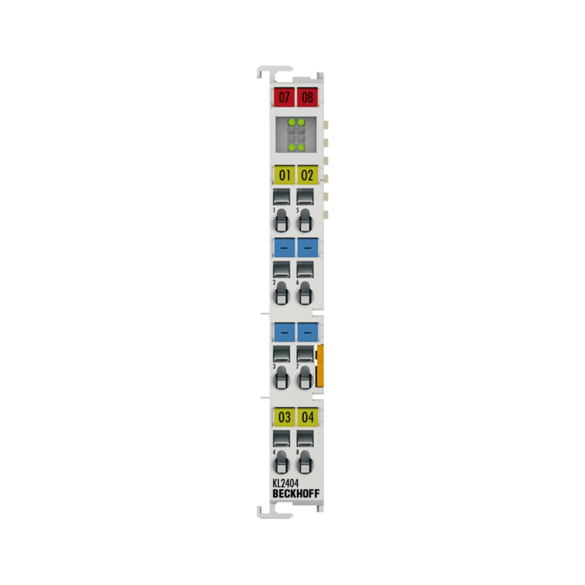 Beckhoff KL2404 4-channel digital input terminal, 24 V DC, for precise signal detection in automation systems.