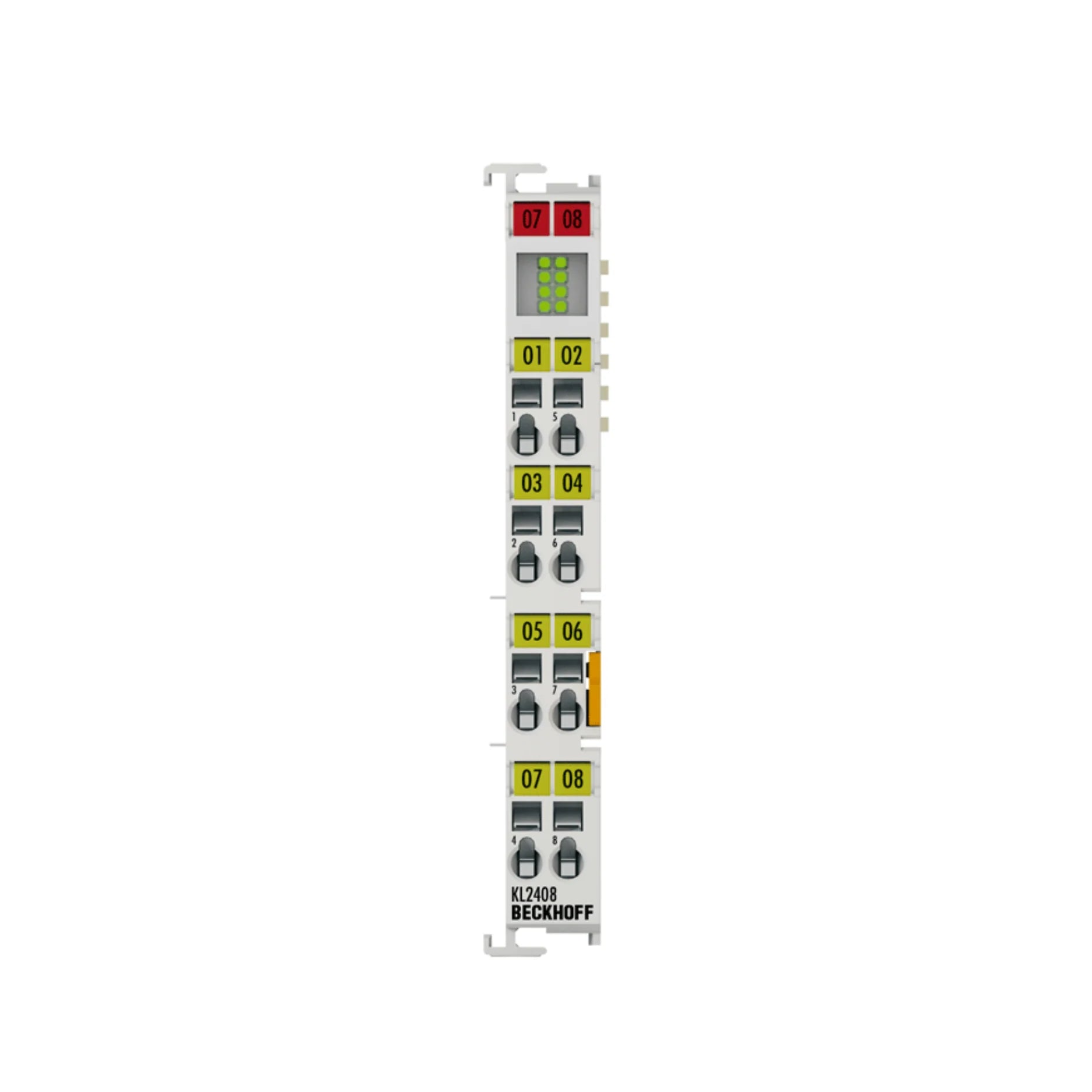 Beckhoff KL2408 8-channel 24V DC digital output terminal for industrial automation, providing high-performance and reliable signal control.