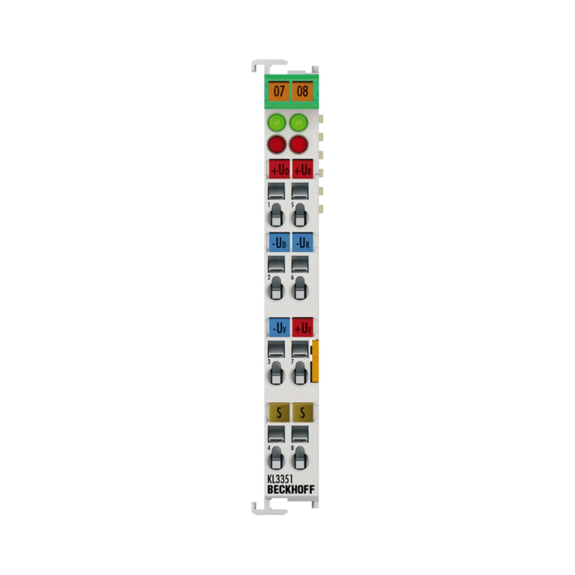 Beckhoff KL3351 1-channel analog input terminal for incremental encoder signals in motion control and automation.
