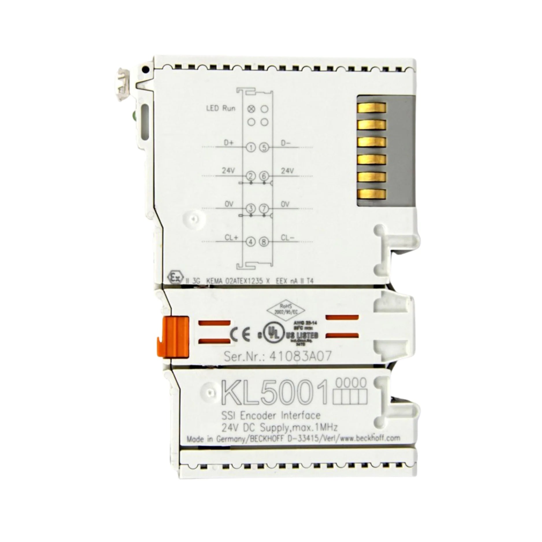 Beckhoff KL5001 RS232 serial interface terminal, 1-channel, K-Bus