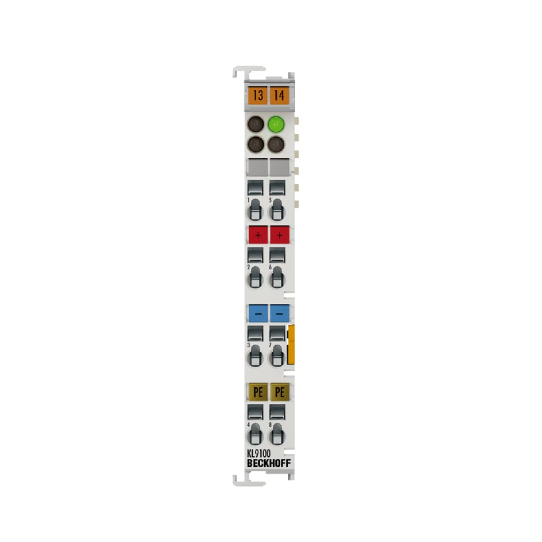 Beckhoff KL9100 Power End Terminal for Beckhoff Bus Terminal systems, ensuring stable voltage supply and reliable operation.