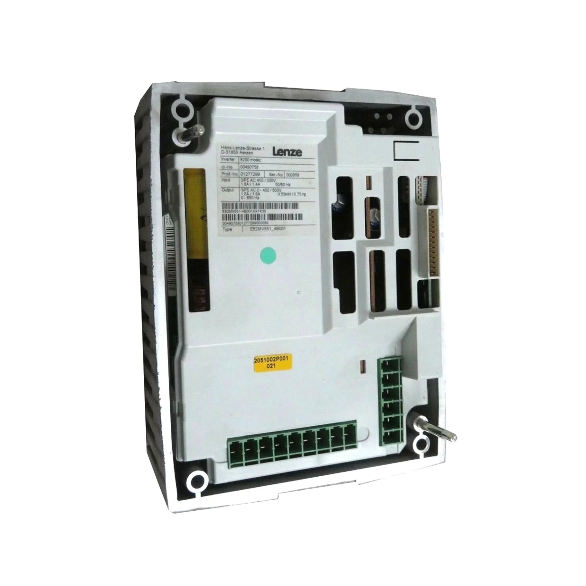 Lenze E82MV551-4B001 5.5 kW 400 V frequency inverter, 3-phase, SMV series