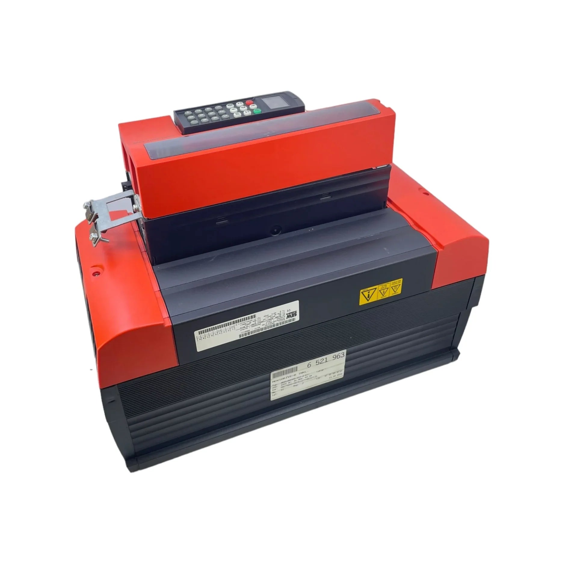 SEW‑EURODRIVE MDX61B0300‑503‑4‑0T 30 kW drive with inverter, encoder, and IP65 gearbox for heavy-duty conveyor systems.