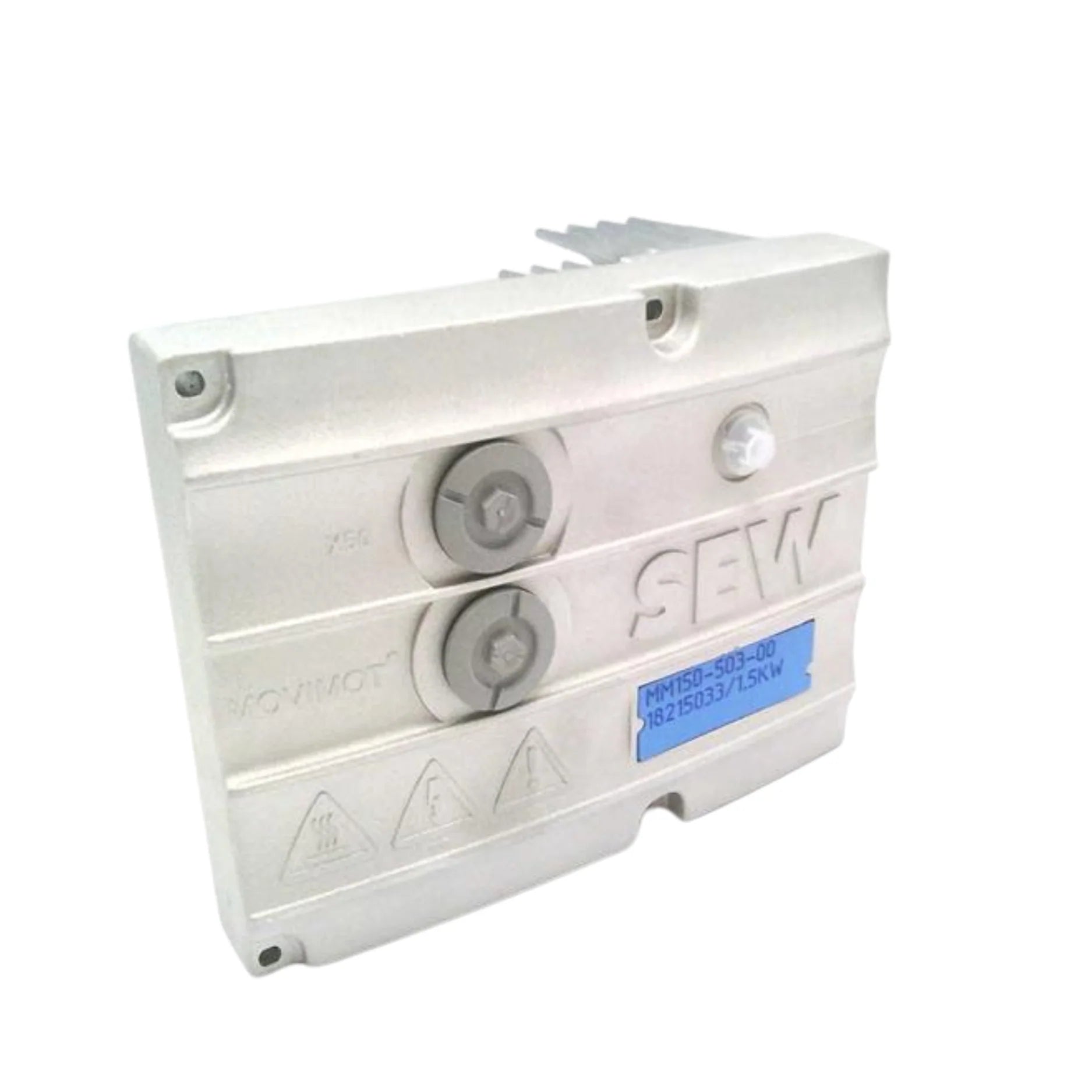 SEW MM15D-503-00 inverter, 1.5 kW, MOVIMOT® D, IP54, motor-mountable, 3-phase 400V, for decentralized industrial motor control.