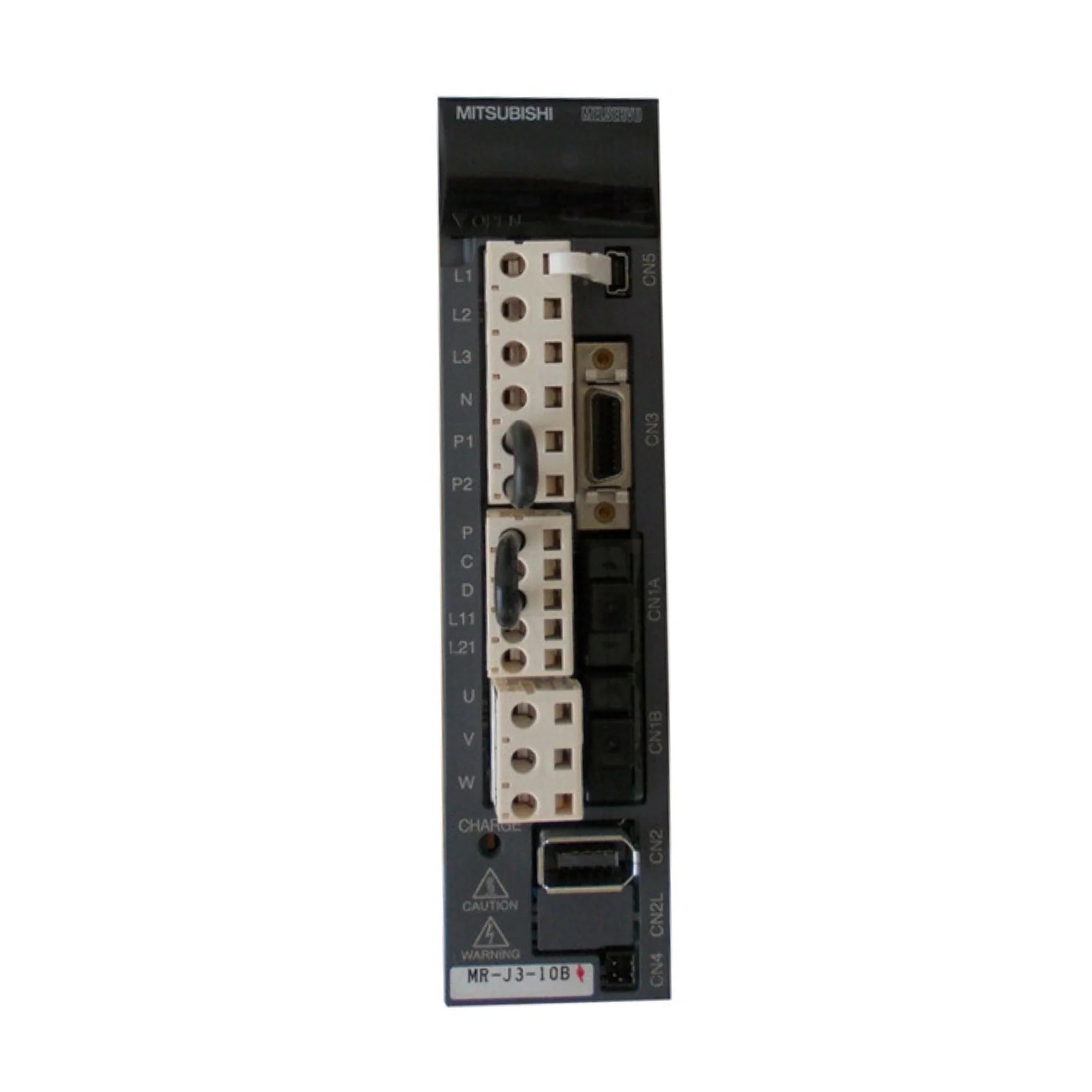 Mitsubishi MR-J3-10B servo amplifier, 1 kW, 200 V, with tuning and diagnostics, MR-J3 Series