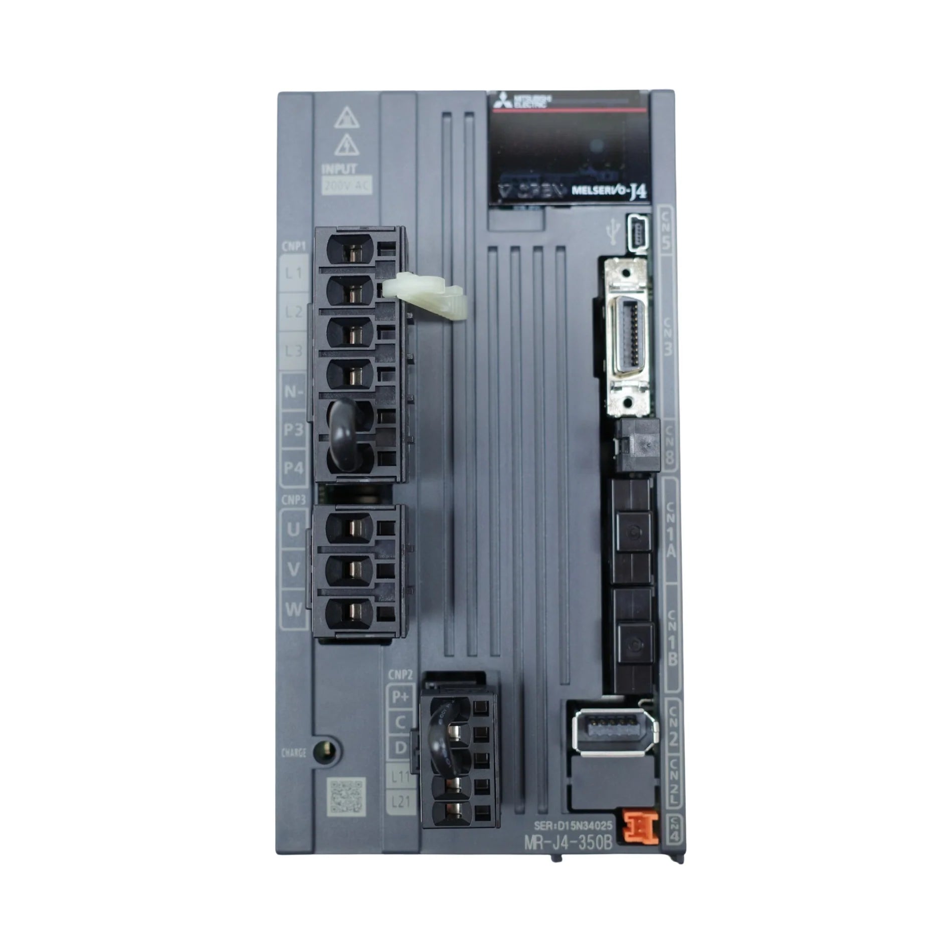Mitsubishi MR-J4-350B servo amplifier, 3.5kW, 200V, SSCNET III/H, MR-J4 series motion control