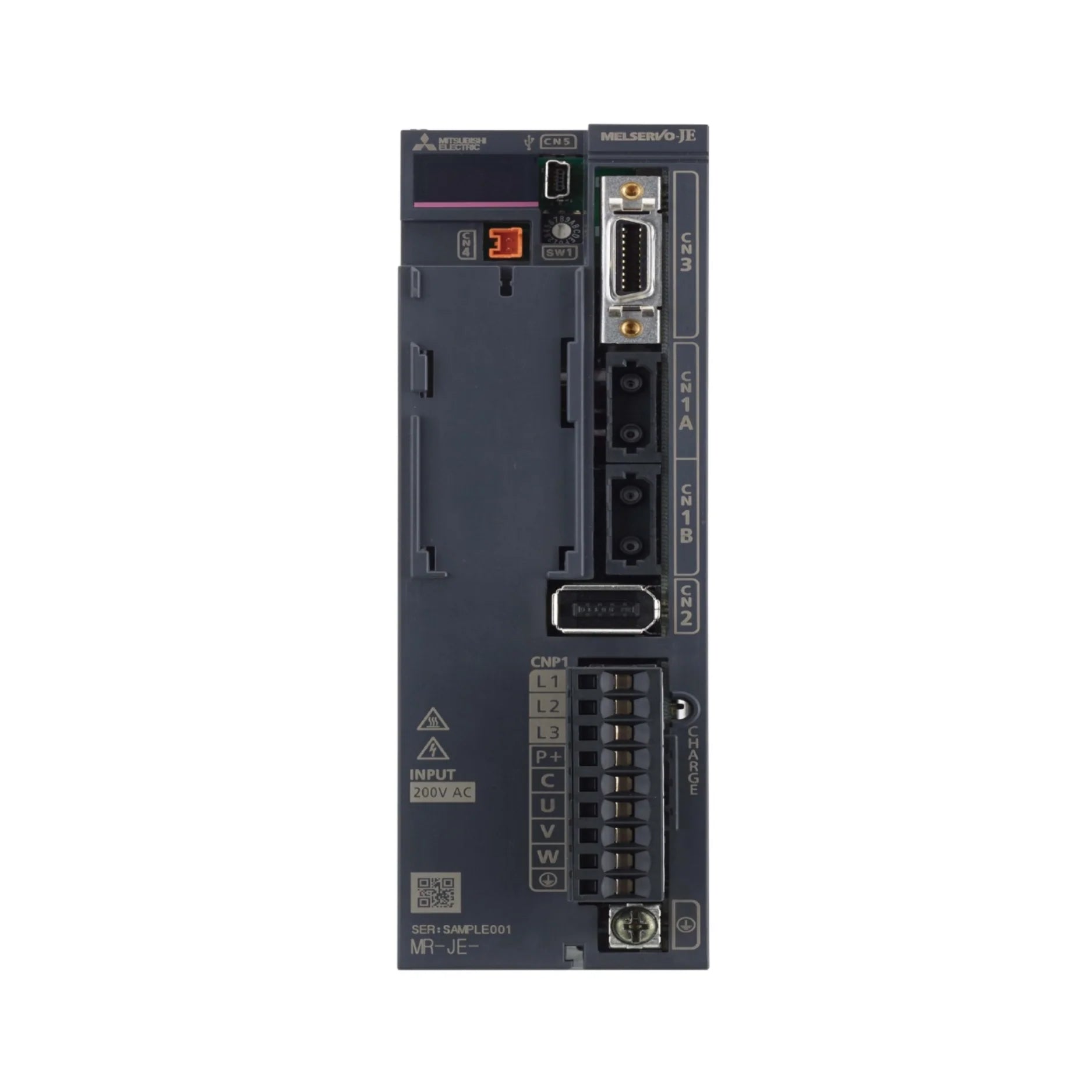 Mitsubishi MR-JE-70B servo amplifier, 700 W, 200–230 V, SSCNET III communication, MR-JE series compact drive
