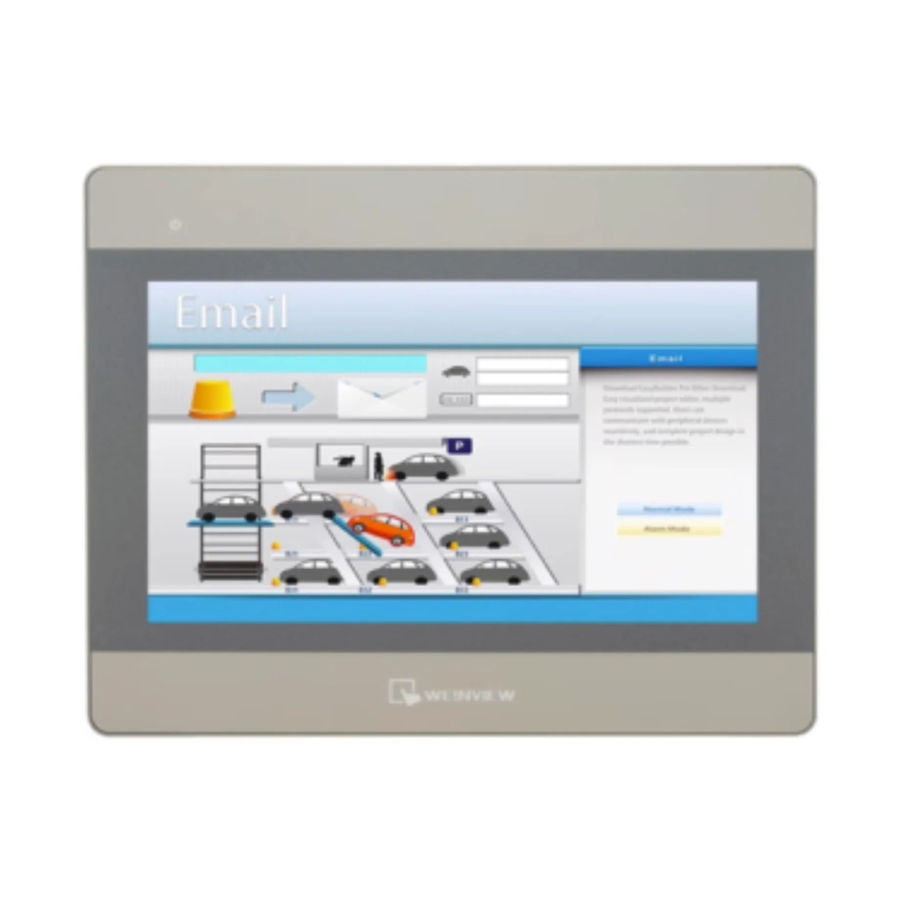 Weintek MT8106iE HMI with 10.1" TFT LCD, 1024×600 resolution, and dual-core CPU. Ideal for industrial automation applications.
