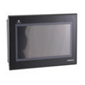 Omron NB7W-TW00B 7" HMI touchscreen with TFT LCD, 800×480 resolution, and multiple communication ports for industrial automation.