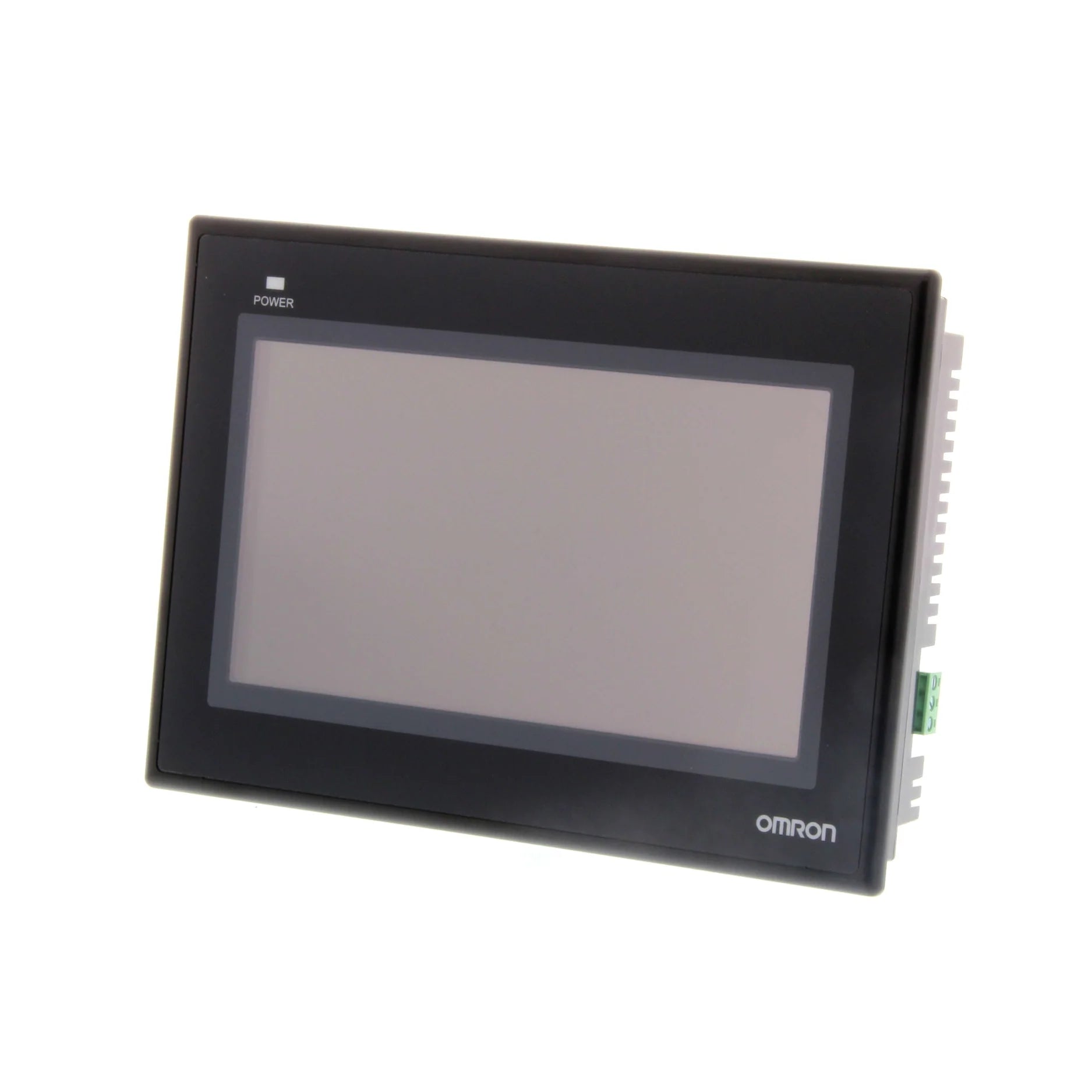 Omron NB7W-TW01B-V1 7-inch TFT color touchscreen HMI with Ethernet and USB host ports, ideal for industrial automation control.