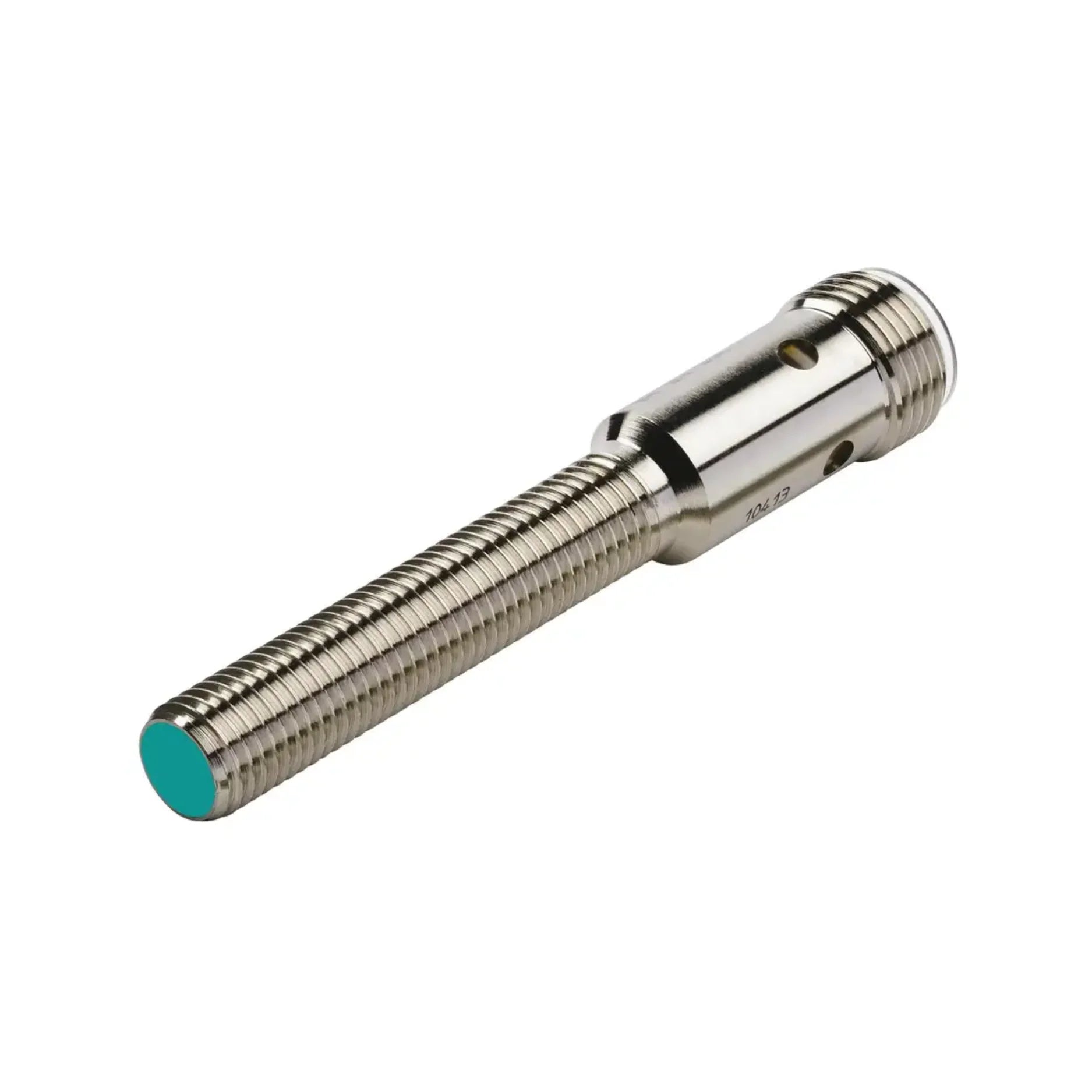 Pepperl+Fuchs NBB2-8GM40-E2-V1 inductive sensor, 2 mm flush, M8 threaded, PNP NO, 10–30V DC, M12 connector, IP67 rated.