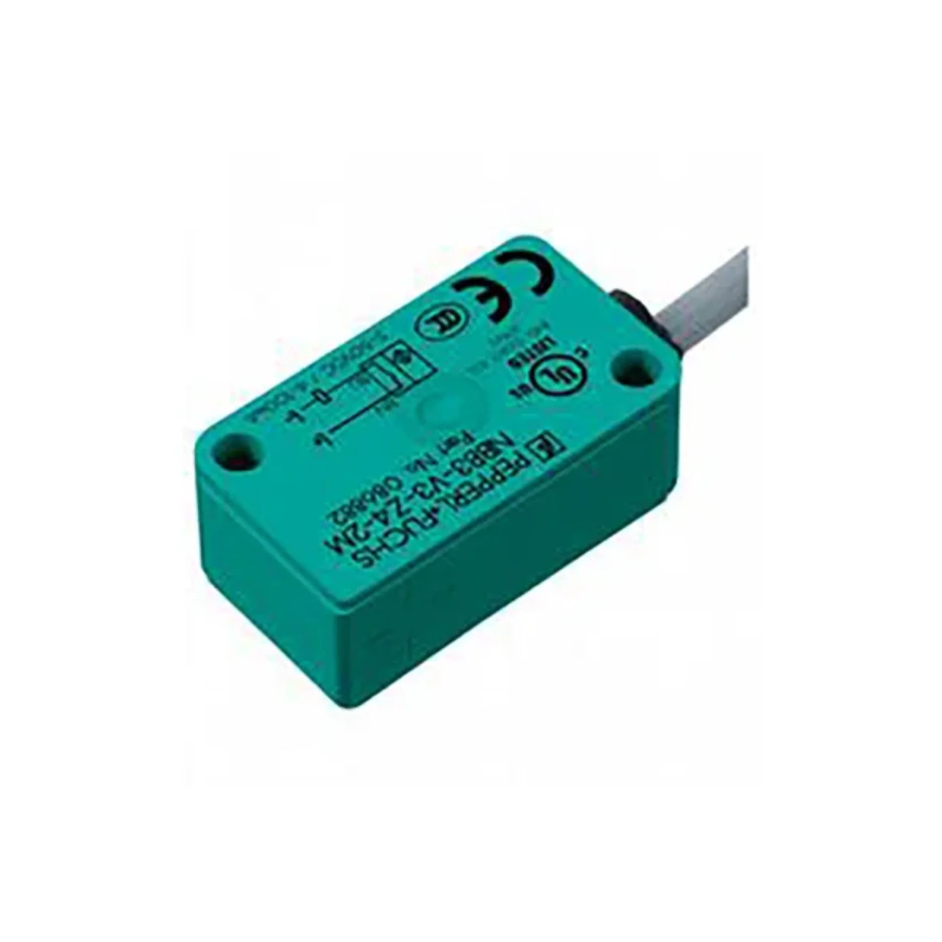 Pepperl+Fuchs NBB3-V3-Z4 inductive proximity sensor, 3 mm flush mount, 2-wire DC, IP67-rated, compact design, Part No. 301158.
