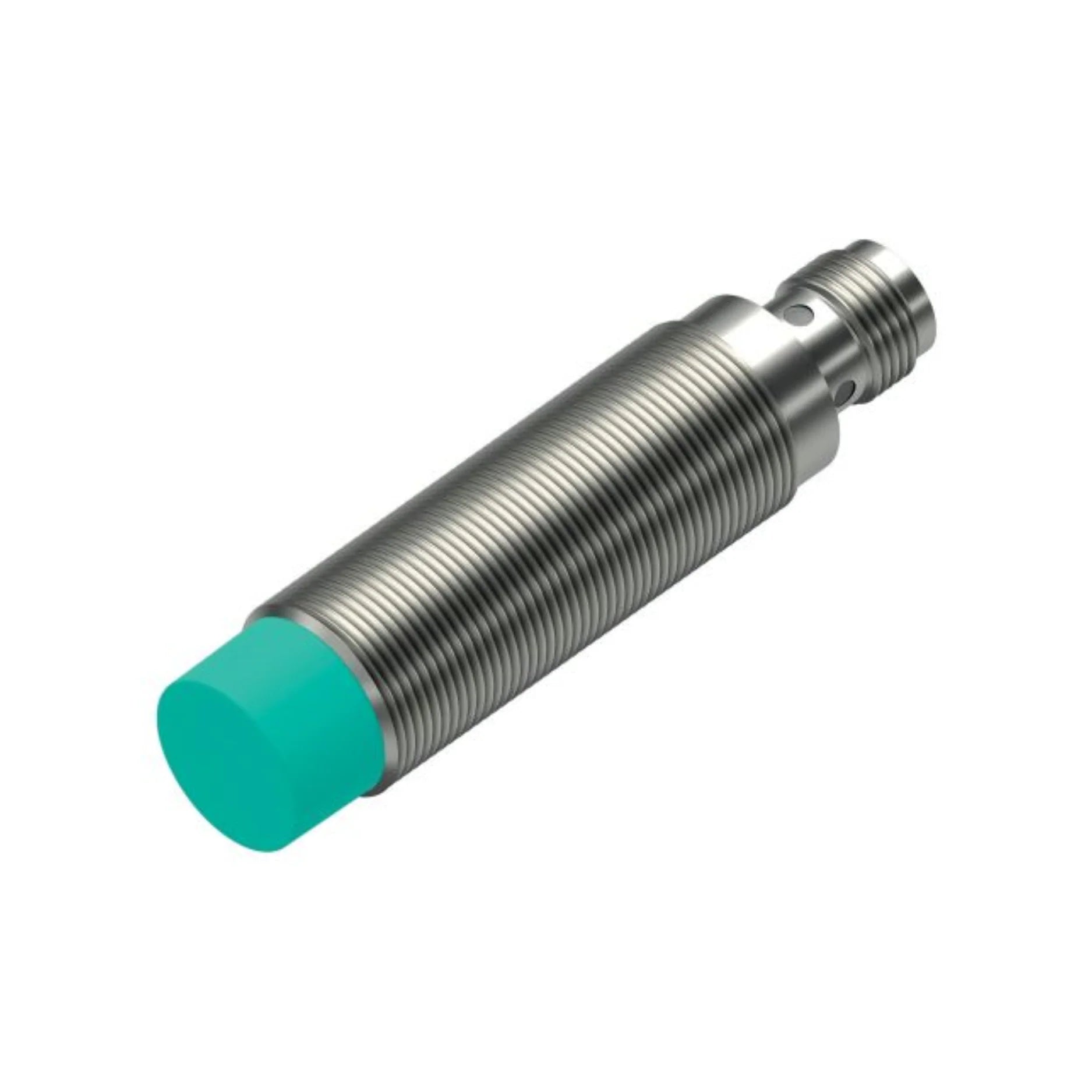 Pepperl+Fuchs NBN8-18GM60-A2-V1 inductive proximity sensor with 8 mm sensing distance, PNP output, and M18 threaded housing for industrial automation.