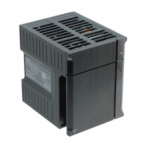 Omron NJ-PA3001 30W AC power supply unit with 100–240 VAC input, 5 VDC/6.0 A and 24 VDC/1.0 A outputs, and RUN indicator for NJ-Series controllers.