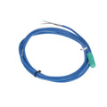 Pepperl+Fuchs NJ4-12GK-N inductive sensor with 4mm range, NAMUR NC output, PBT housing, and 2-meter cable for industrial metal detection applications.