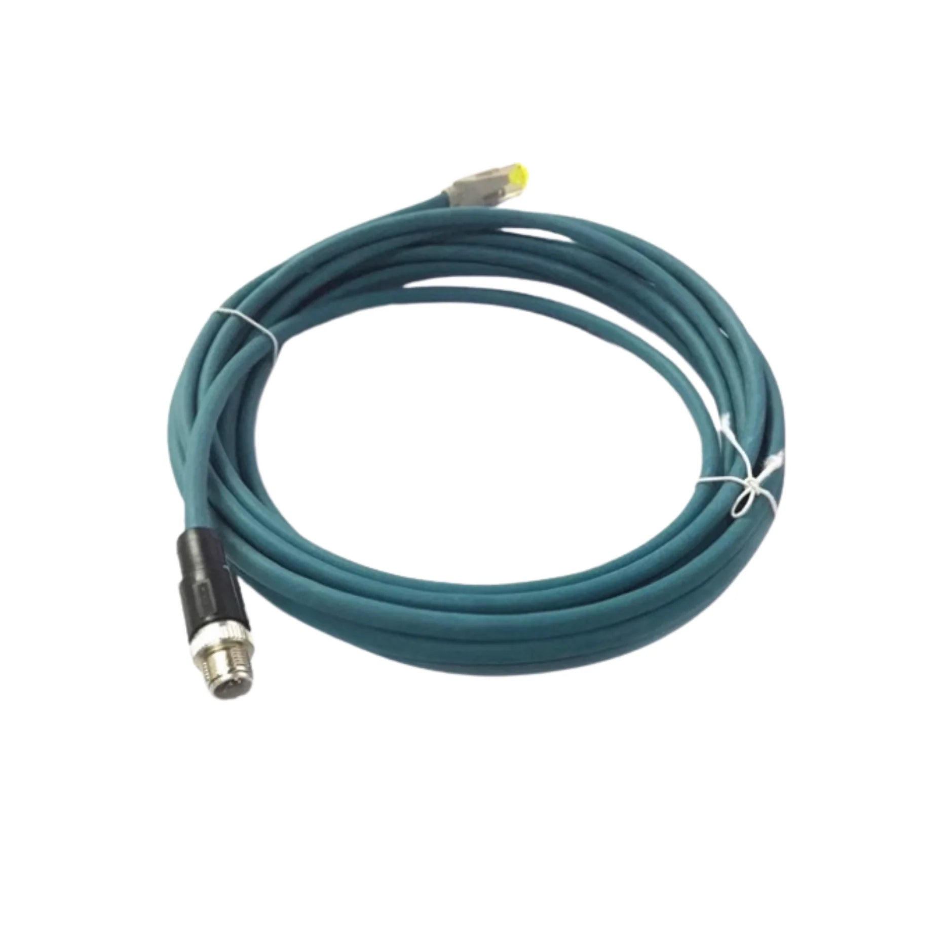 Keyence OP-87361 10-meter NFPA79-compliant Ethernet cable for SR series barcode readers, ensuring reliable industrial data transmission.