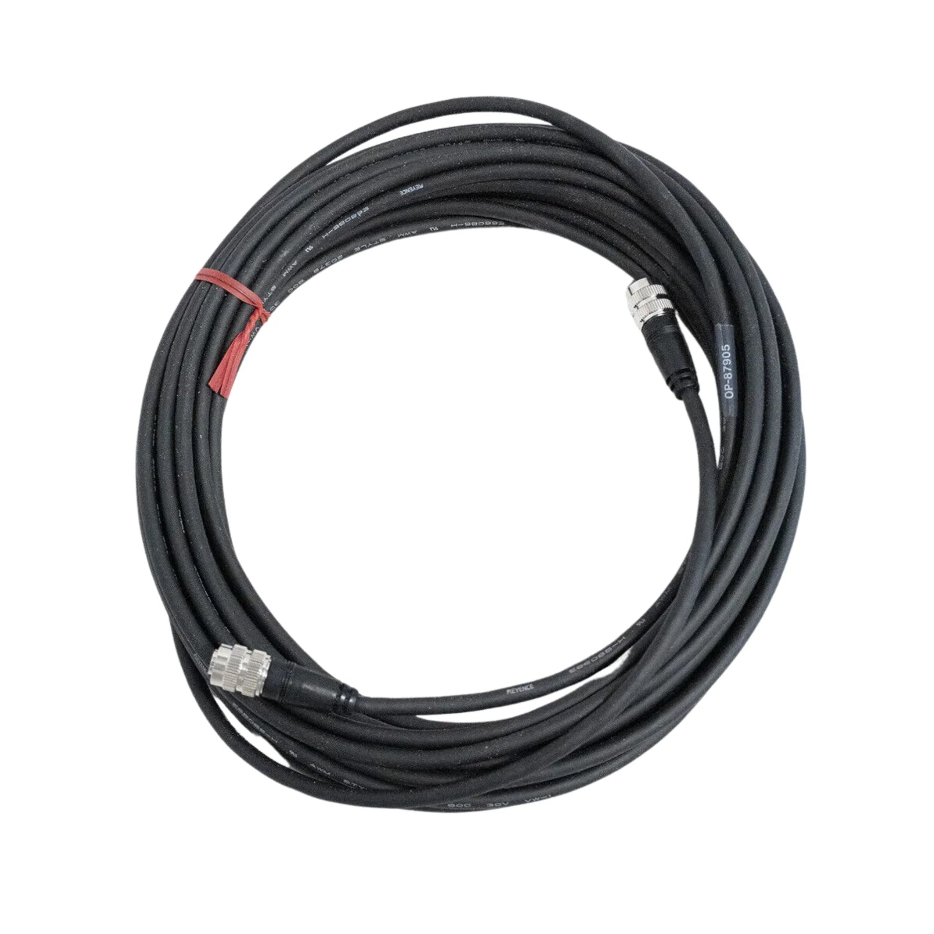 Keyence OP-87905 10m cable for SR series barcode readers, ideal for long-range, durable sensor connections in industrial automation. Shop now.
