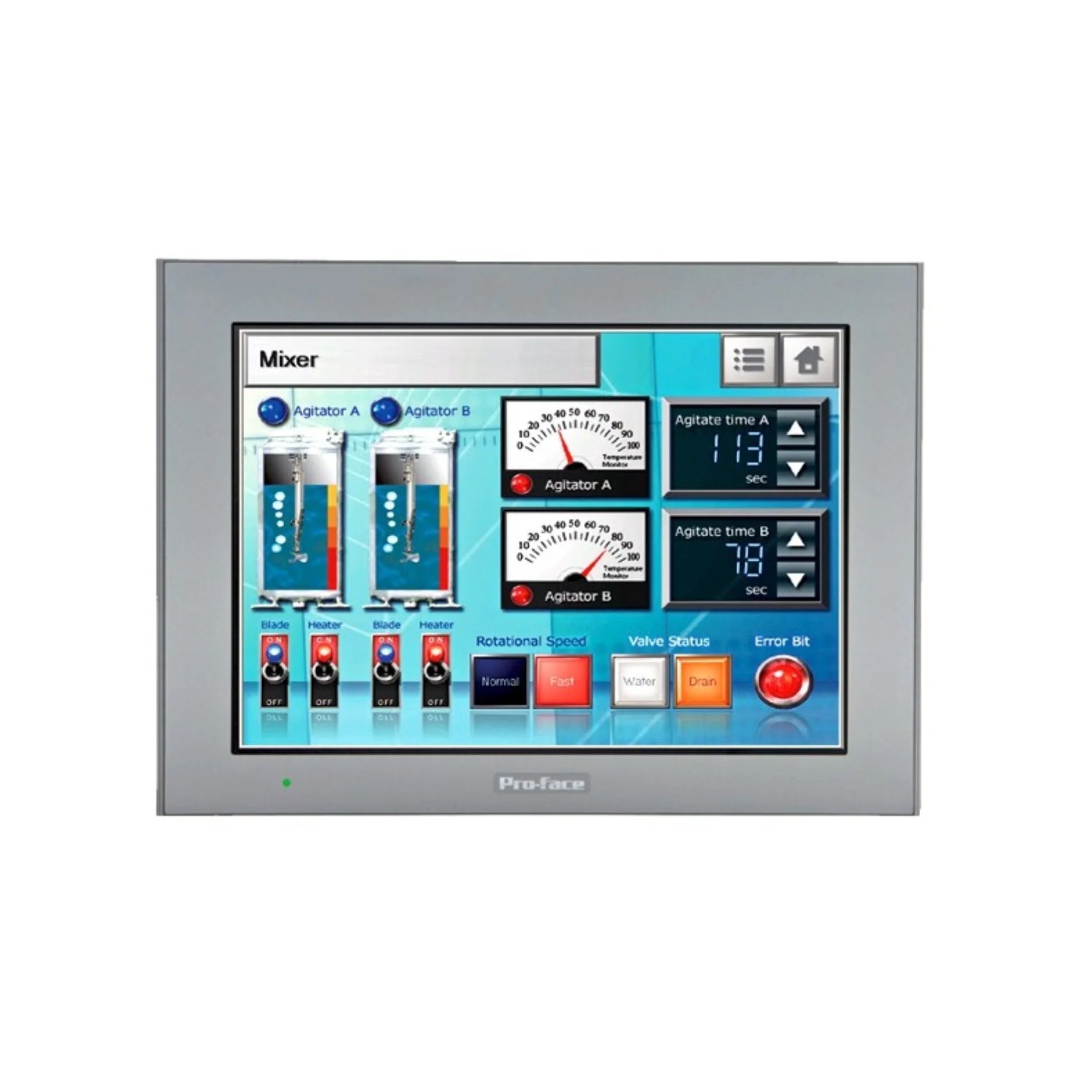 Pro-face PFXGP4603TAD 12.1" touchscreen HMI for industrial automation, featuring high-resolution display and multiple communication options.
