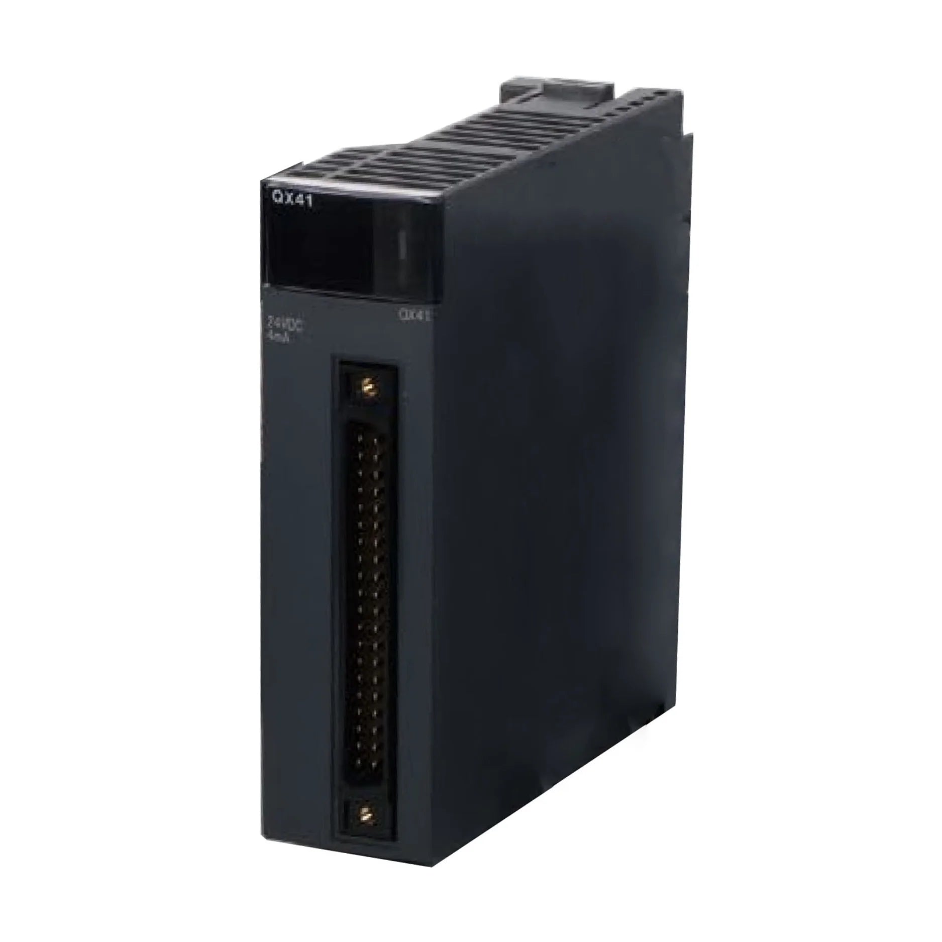 Mitsubishi QX41 digital input module, 32 points, 24V DC sink/source, for Q Series PLCs, with fast response and LED indicators.
