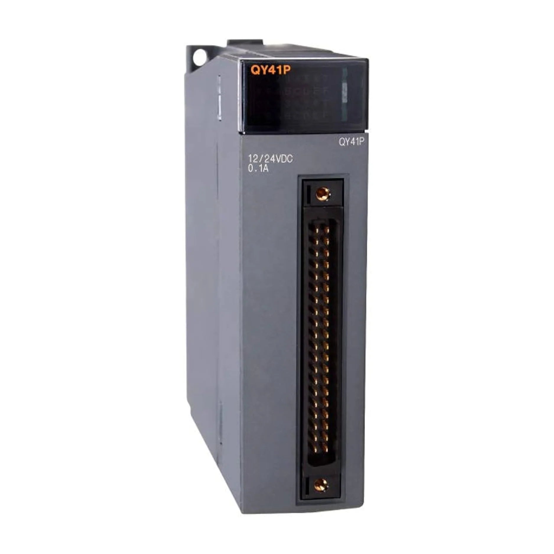 Mitsubishi QY41P transistor output module, 16-point, 24V DC sink/source, for Q Series PLC