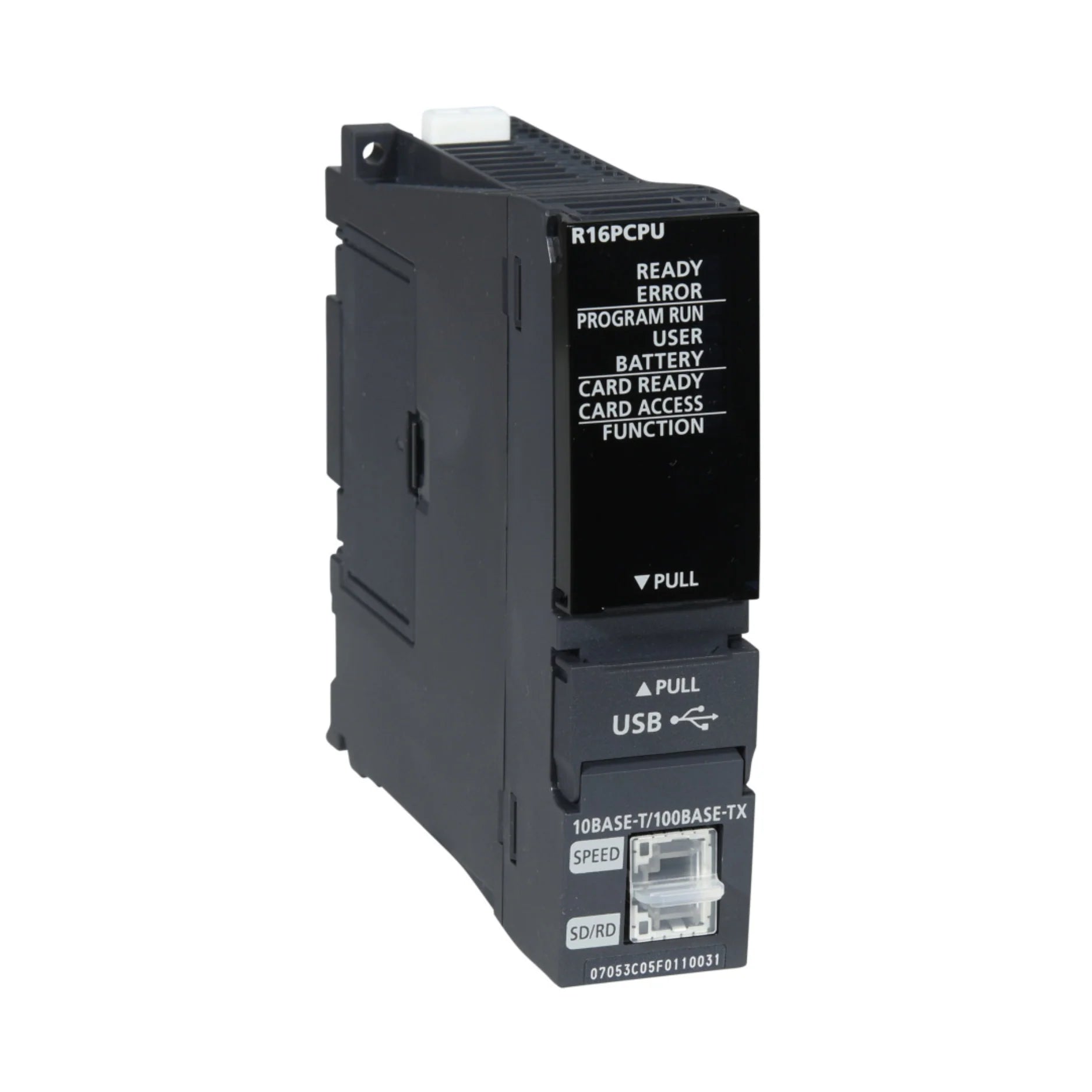 Mitsubishi R16CPU PLC CPU module, 160k steps, Ethernet, SD card, iQ-R series