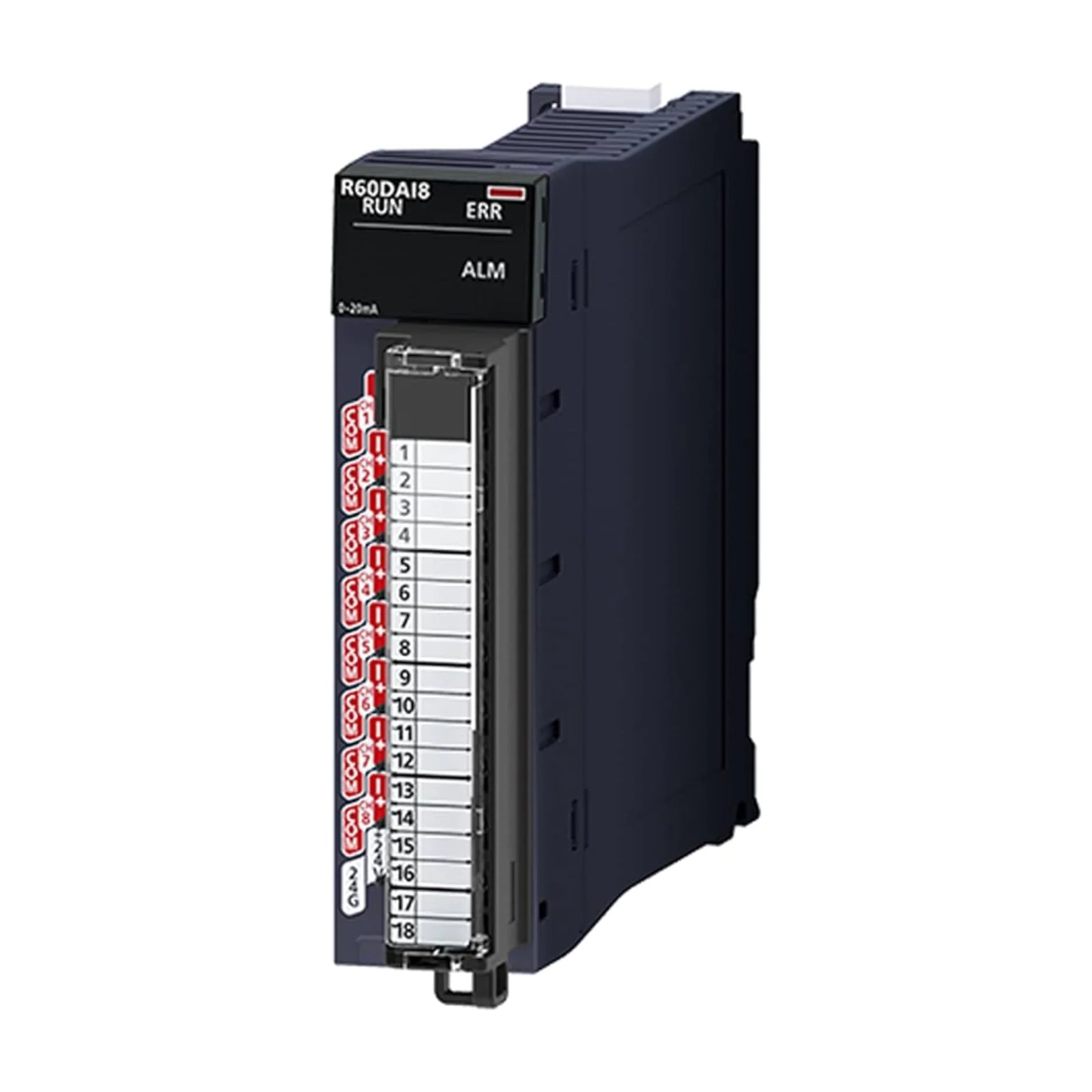Mitsubishi R60DAI8 analog output module, 8-channel, voltage/current, 16-bit resolution, iQ-R series