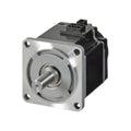 Omron R88M-1M40030T-S2 400W AC servo motor with 3000 RPM speed, 1.27 Nm torque, and 23-bit battery-free absolute encoder for precise motion control.
