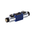Bosch Rexroth R900567512 4WE6D6X/OFEG24N9K4 directional spool valve, size 6, 24V DC solenoid, detent, symbol D, max 350 bar, 80 l/min flow.