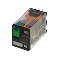 Schneider RXM4AB2BD 4-pole contactor with 24V DC coil, 2NO + 2NC contacts. Ideal for industrial automation control circuits.