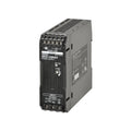 Omron S8VK-C06024 60W DIN rail power supply with 24V DC output, universal AC/DC input, and compact design for industrial applications.