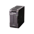 Omron S8VK-G24024 240W DIN rail power supply with 24V DC output, universal AC/DC input, and compact design for industrial applications.