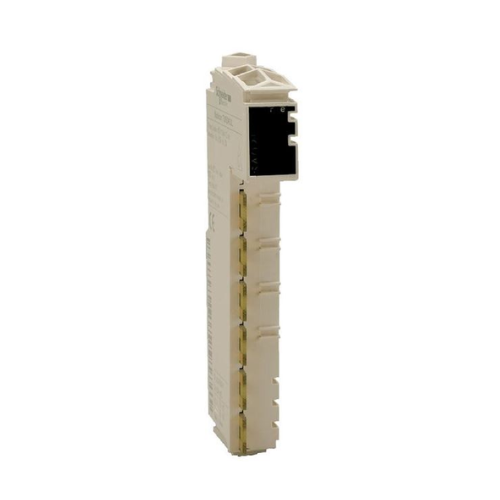 Schneider Electric TM5SAI4L analog input module with 4 differential channels for voltage or current, ideal for high-precision TM5 automation systems.