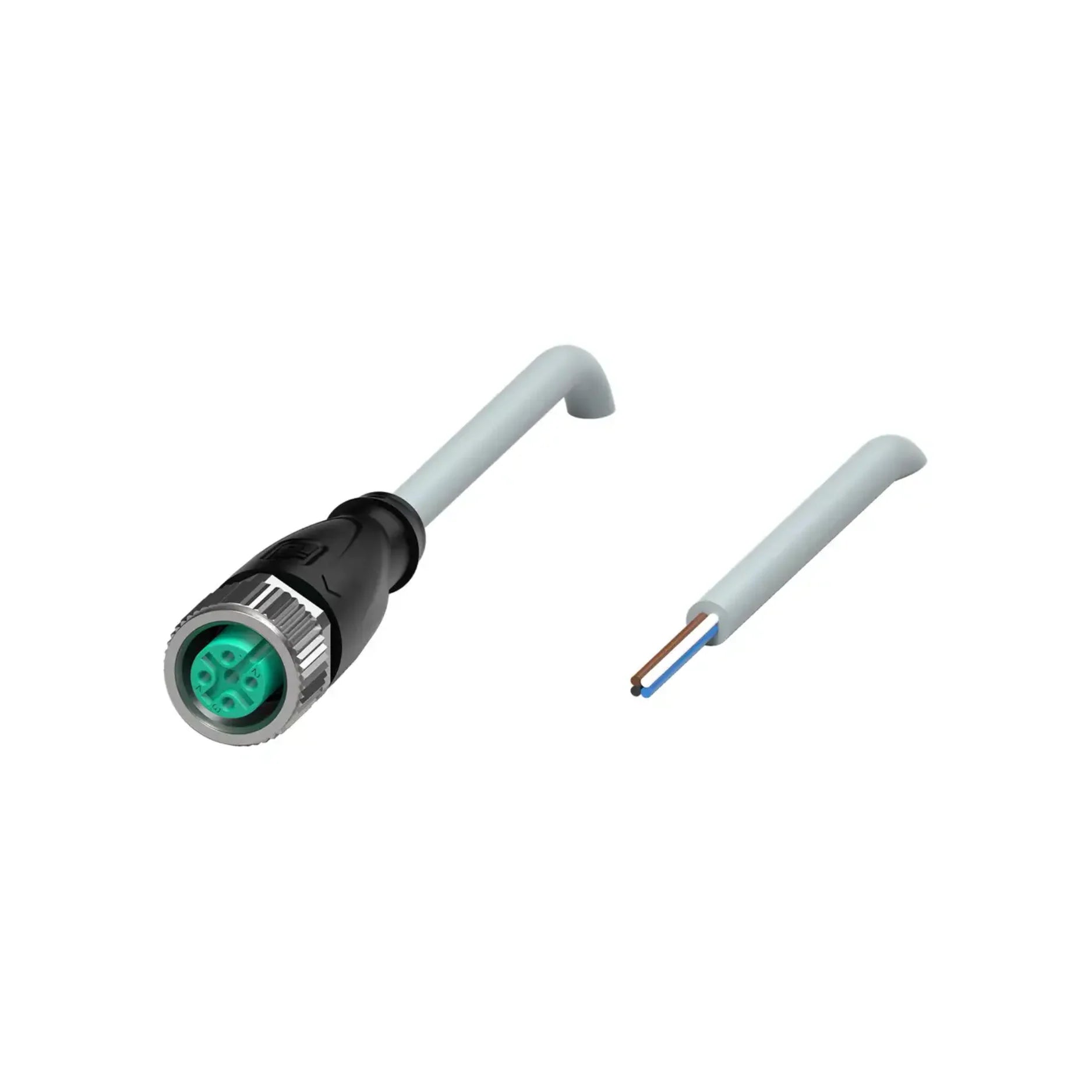 Pepperl+Fuchs V1-G-2M-PUR sensor cable, 2 m length, M12 straight male, 4-pin A-coded, PUR jacket, IP67, part no. 109434.