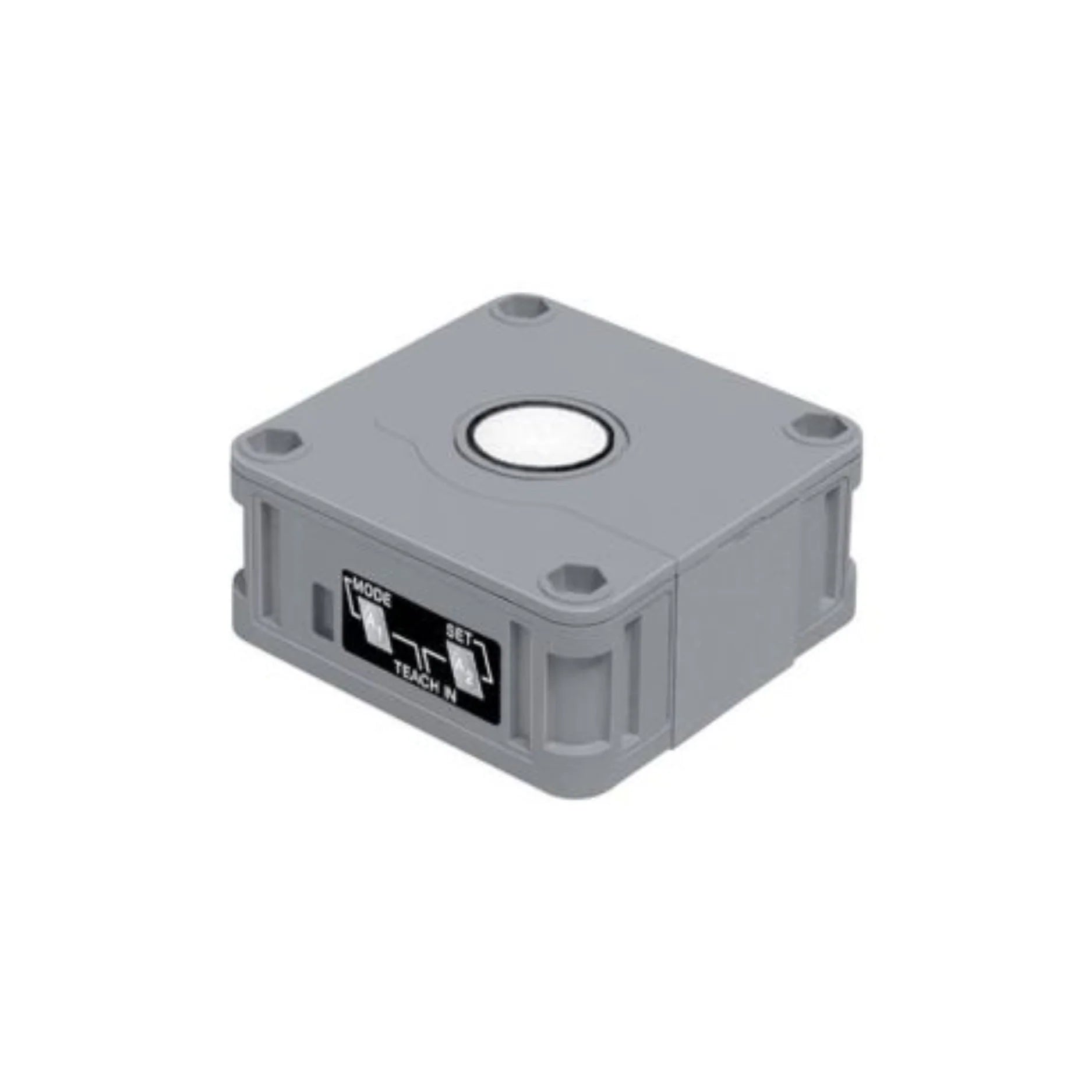Pepperl+Fuchs UB2000-F42-E5-V15 ultrasonic sensor, 2000 mm analog output, F42 housing, IP67.