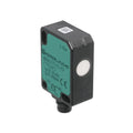 Pepperl+Fuchs UB250-F77-E2-V31 ultrasonic sensor, 250 mm range, PNP output, M8 connector, IP67 compact housing.