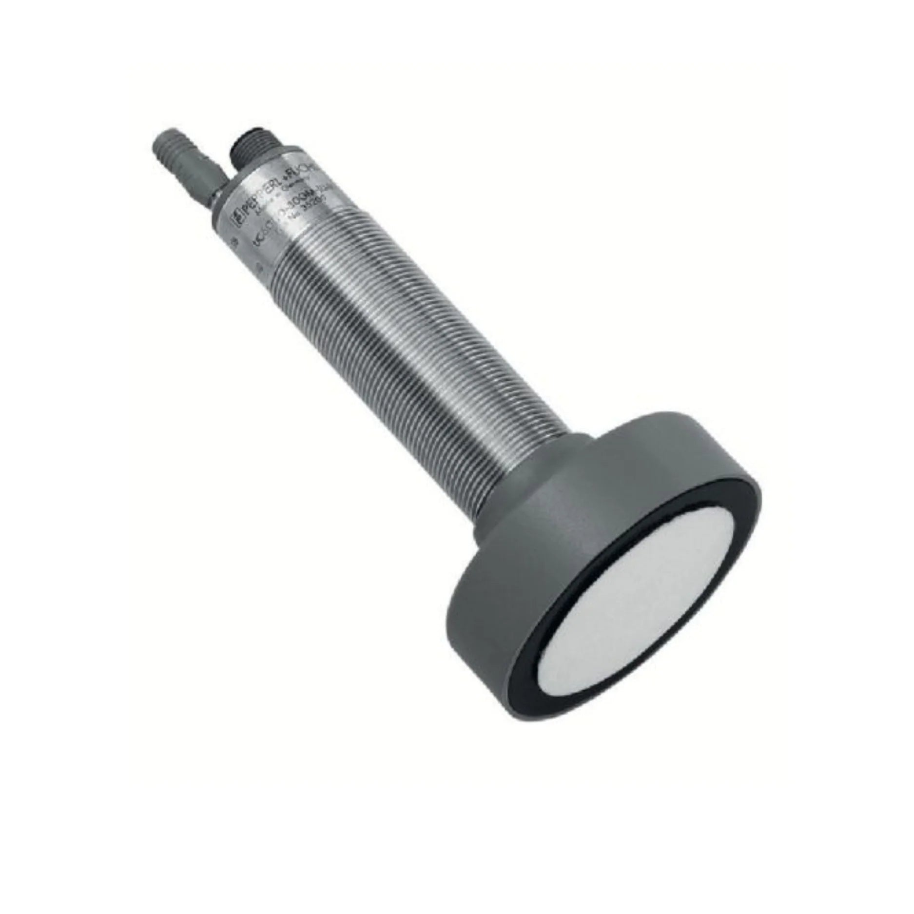 Pepperl+Fuchs UC6000-30GM-IUR2-V15 (104095) ultrasonic sensor, 6 m range, analog and PNP output, M30 housing, IP67, M12 connector.