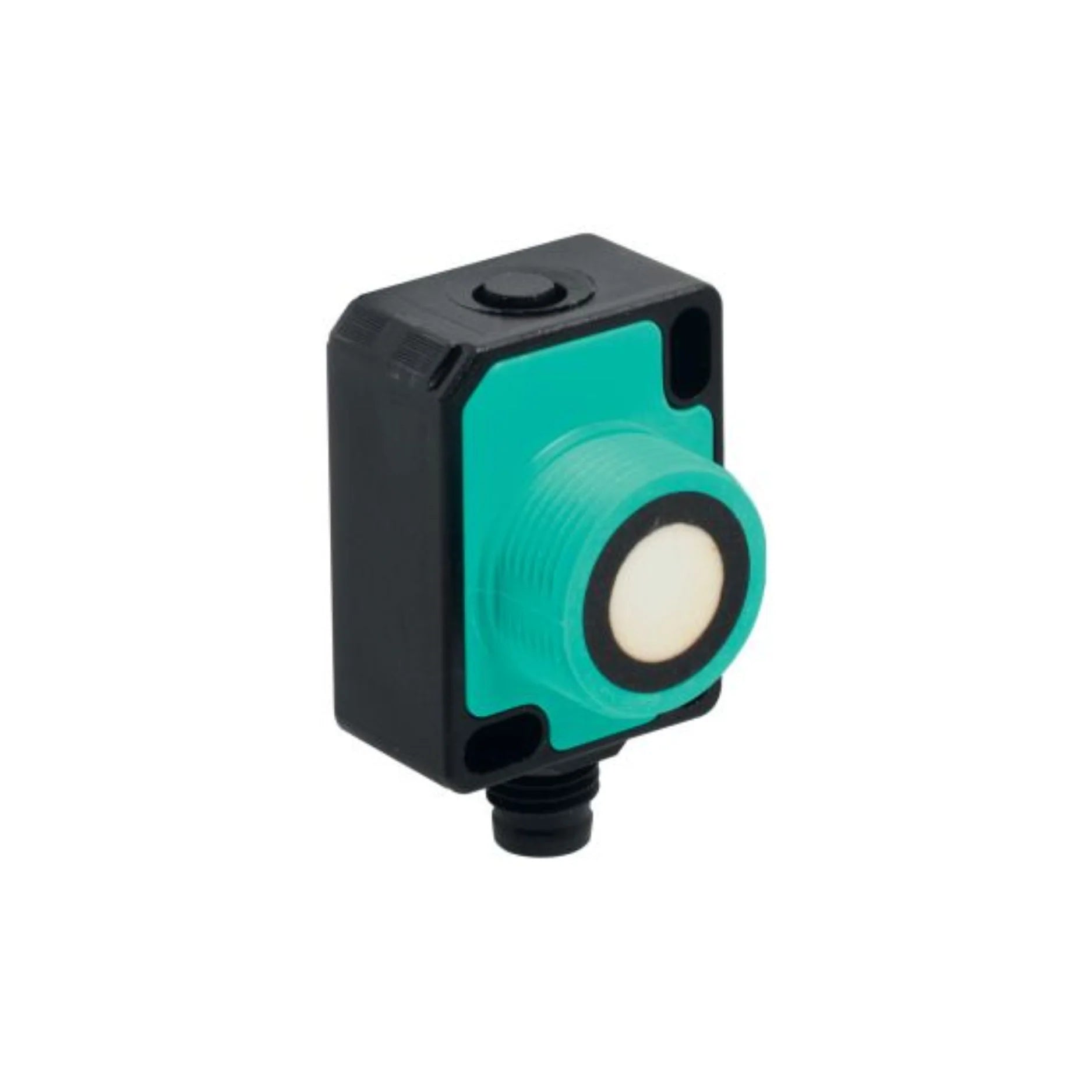 Pepperl+Fuchs UC800-F77S-EP-IO-V31 ultrasonic sensor, 800 mm range, IO-Link, PNP NO/NC, M8 connector, IP67 compact housing.