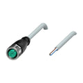 Pepperl+Fuchs V1-G-5M-PUR M12 straight 4-pin female cordset with 5m halogen-free PUR cable, IP68/IP69 rated, for industrial automation connections.