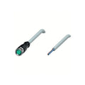 Pepperl+Fuchs V3-GM-2M-PVC M8 3-pin straight female connector with 2 m PVC cable, IP67-rated.