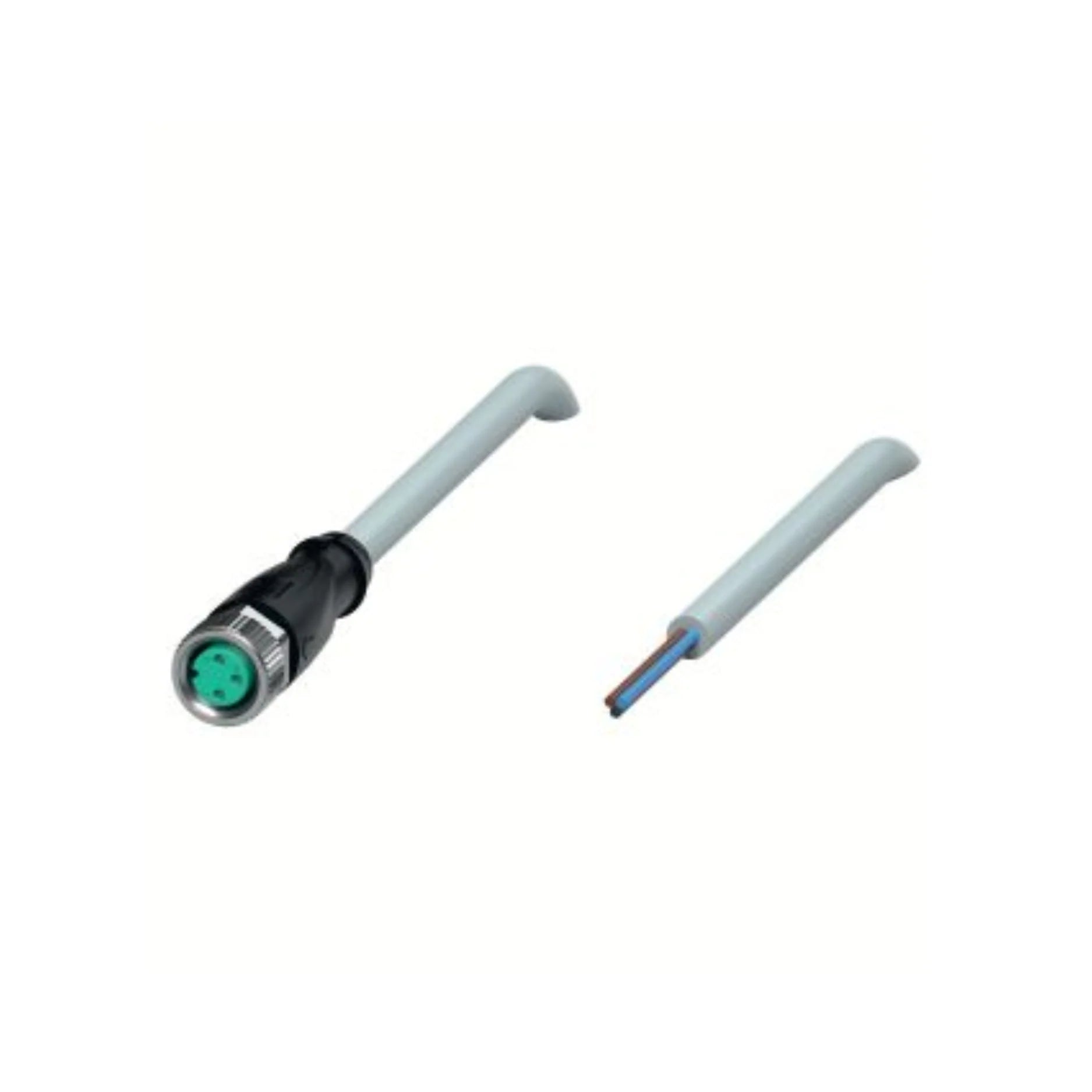 Pepperl+Fuchs V3-GM-5M-PUR M8 3-pin female cordset with 5 m PUR cable, IP68 rated, halogen-free, A-coded, for industrial sensor connections.
