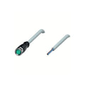 Pepperl+Fuchs V3-GM-5M-PVC M8 3-pin female cordset with 5 m PVC cable, IP68 rated, A-coded, for industrial sensor connections.